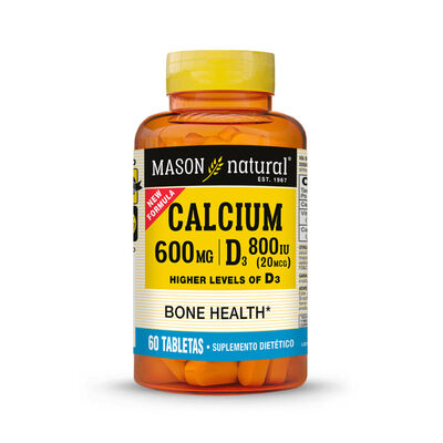 Calcium 600MG D3 800IU - Frasco 60 UN