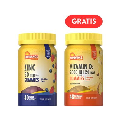Sundance Vitamins Zinc 50 mg Gummies - Frasco 40 ML