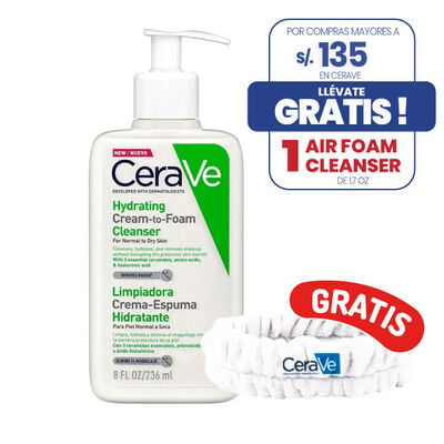 Cerave Limpieza Crema Espumante Hidratante - Frasco 236ML