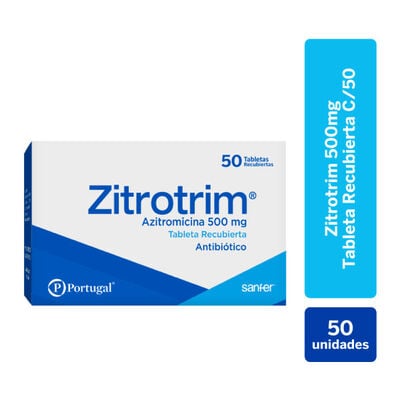Zitrotrim 500Mg - Caja 50 tabletas recubiertas