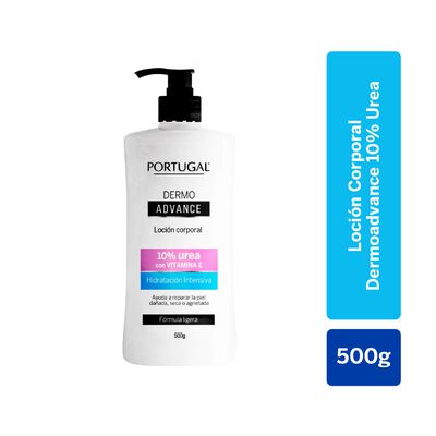 Portugal Loci&oacute;n Corporal Dermo Advance con 10% Urea - Frasco 500 G