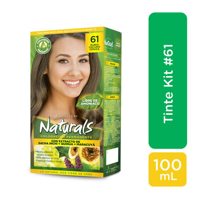 Kit Tinte para Cabello Naturals #61 Rubio Oscuro  - Caja 100ML
