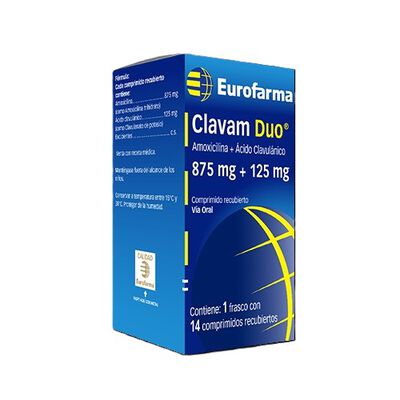 Calam Duo 875 Mg + 125 mG - Caja 14 comprimidos