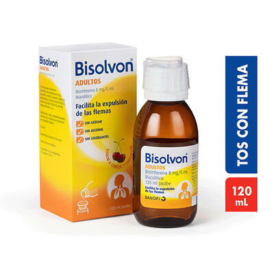 Bisolvon Adultos 8Mg/5Ml Jarabe - Frasco 120 ML