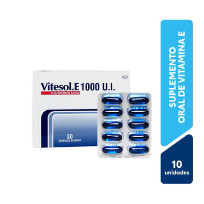 Vitesol E 1000 UI C&aacute;psulas Blandas - Bl&iacute;ster 10 UN