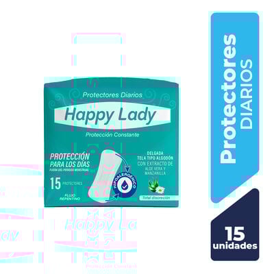 Happy Lady Protectores Diarios - Bolsa 15 UN