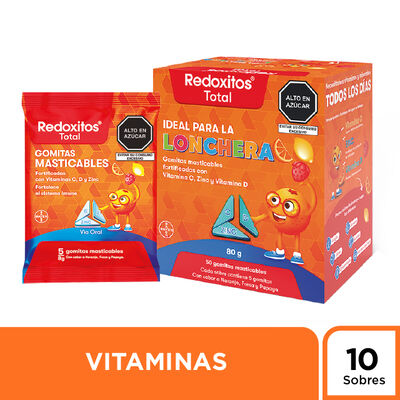 Redoxitos Total Gomitas Con Vitaminas - Caja 10 UN