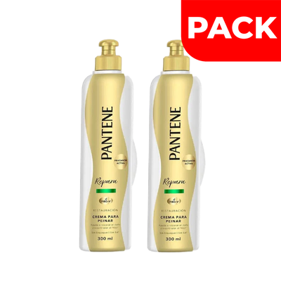 Pack Crema Para Peinar Pantene Restauraci&oacute;n - Frasco 300 ML