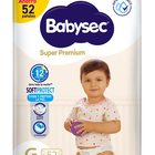 Pa&ntilde;al Babysec Super Premium Talla G - Bolsa 52 UN, , large image number null