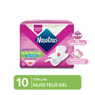Toalla Higi&eacute;nica Nosotras Alas Tela Gel - Bolsa 10 UN, , large image number null