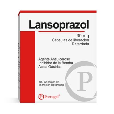 Lansoprazol 30 Mg C&aacute;psulas - Caja 100 UN