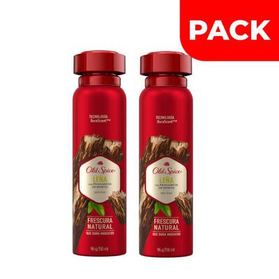 Pack Old-Spice Spray Body Le&ntilde;a - Frasco 150ML