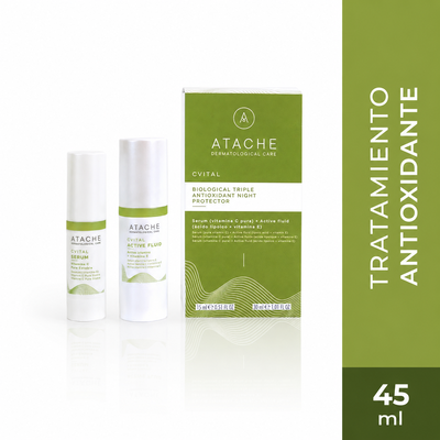 Atache CVital Serum Vitamina C 15 ML + CVital Active Fluid 30 Ml - Caja 2 UN