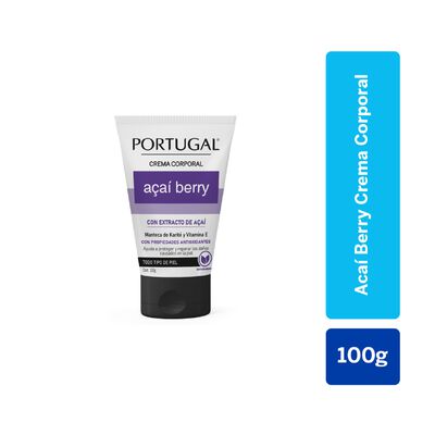 Portugal Crema Corporal Acai Berry - Frasco 100 G