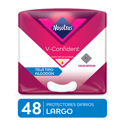 Protectores Diarios Nosotras V-Confident Large - Bolsa 48 UN