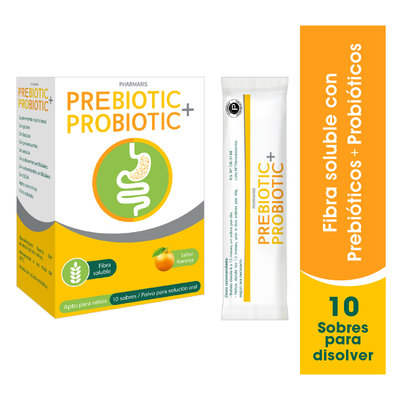 Pharmaris Prebiotic + Probiotic polvo para soluci&oacute;n oral - Caja 10 Sobres