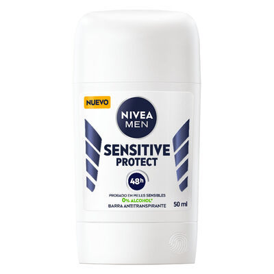 Nivea Deo Hombre Barra Sensitive Protect - Frasco 50 Ml