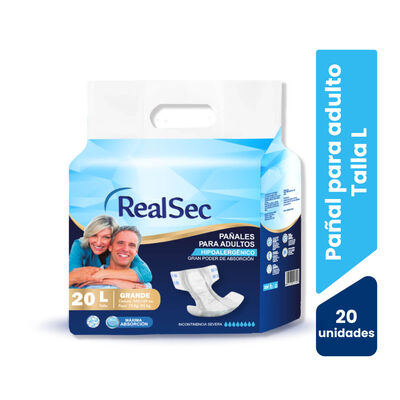 Pa&ntilde;al RealSec Talla L - Bolsa 20 UN