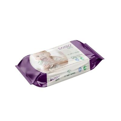 Bambo Nature Toallas H&uacute;medas - Bolsa 80 UN