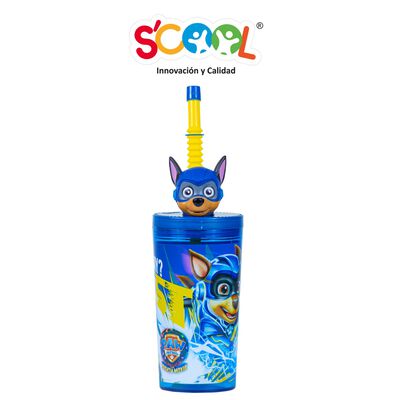 Scool Tumbler 3D & Ca&ntilde;a de Paw Patrol Hombre Chase  - 1 UN