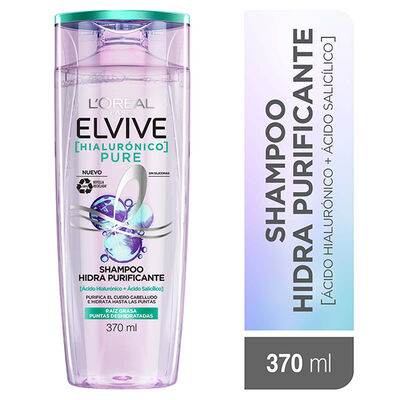 Elvive Shampoo Hialur&oacute;nico Pure - Frasco 370 Ml