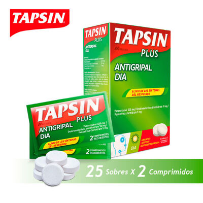 Tapsin Plus Antigripal D&iacute;a Comprimido Recubierto - CAJA 25 UN