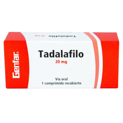 Tadalafilo 20 Mg Tableta - Caja 1 UN