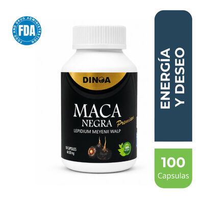 Maca Negra C&aacute;psulas - Frasco 100 UN