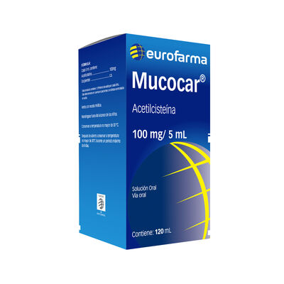 Jarabe Mucocar 100Mg/5Ml - Frasco 120 Ml