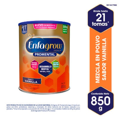 Enfagrow Premium Promental Sabor Vainilla - Lata 850 Gr