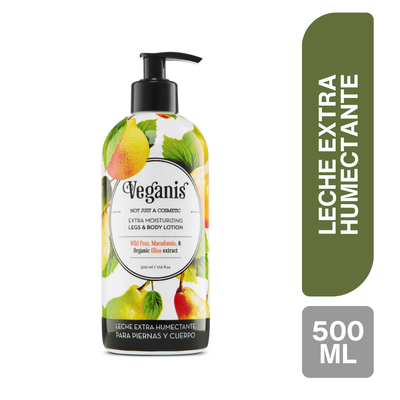 Veganis Leche Extra Humectante Corporal De Pera - Frasco 400 ML