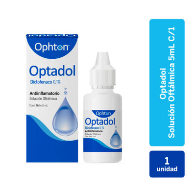 Optadol 0.1% soluci&oacute;n oftalmol&oacute;gica - Frasco 5 Ml