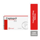Captopril 25Mg Tableta - Caja 100 UN, , large image number null