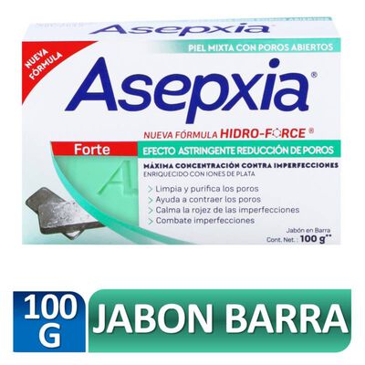 Asepxia Forte Jab&oacute;n - Barra 100 G