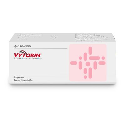 Vytorin 10 Mg-40 Mg Comprimido - Caja 28 UN