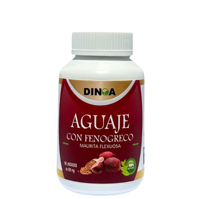 Aguaje Con Fenogreco C&aacute;psulas - Frasco 100 UN