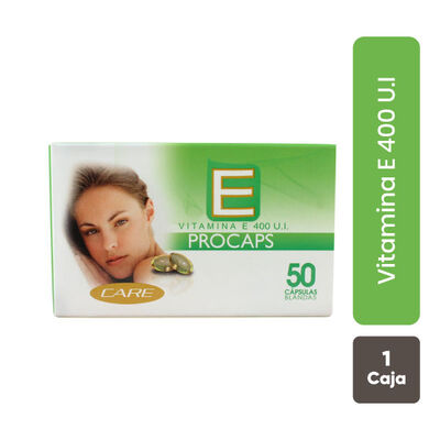 Vitamina E 400 Ui C&aacute;psula Blanda - Caja 50 UN