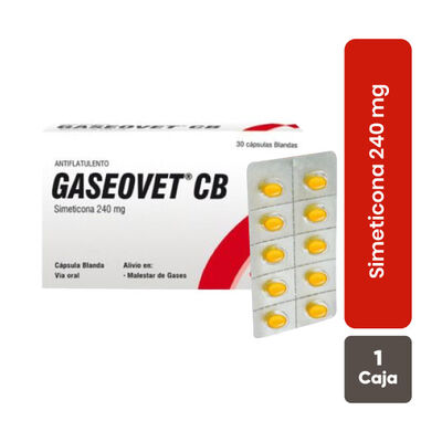 Gaseovet CB 240 mg  Tableta - Caja 30 UN