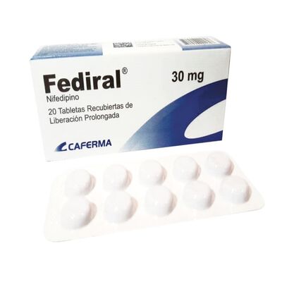 Fediral 30Mg Tableta - Caja 20 UN
