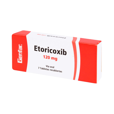 Etoricoxib 120 Mg Tabletas - Caja 7 UN