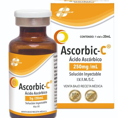 Ascorbic-C 250Mg/Ml Ampolla - Frasco 20 ML
