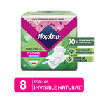 Toallas Higi&eacute;nicas Nosotras Invisible Natural Tela - Bolsa 8 UN, , large image number null