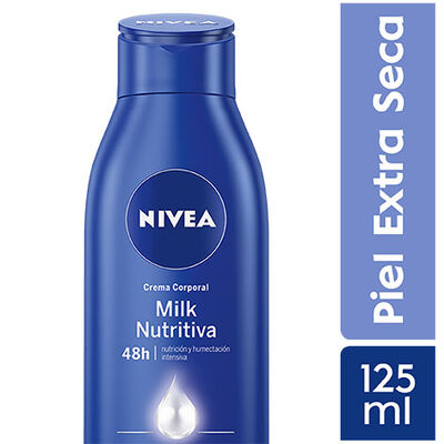 Crema Corporal Nivea Body Milk Extra Seca  - Frasco 125 Ml