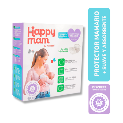 Protector Mamario Happymam - Caja 60 UN