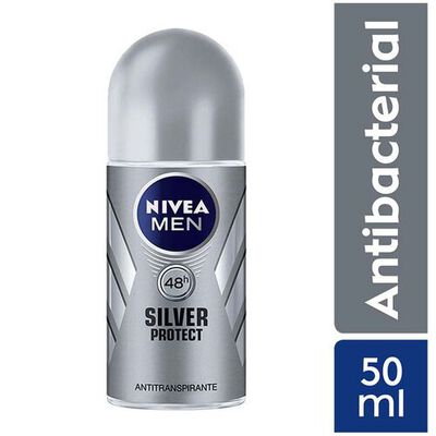 Nivea Deo Hombre Roll Silver Protect - Frasco 50ML