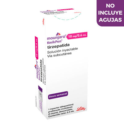 Mounjaro 10 Mg -4 Dosis Soluci&oacute;n Inyectable 0.6 ML