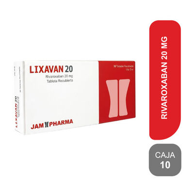 Lixavan 20MG - Caja 10 tabletas recubiertas