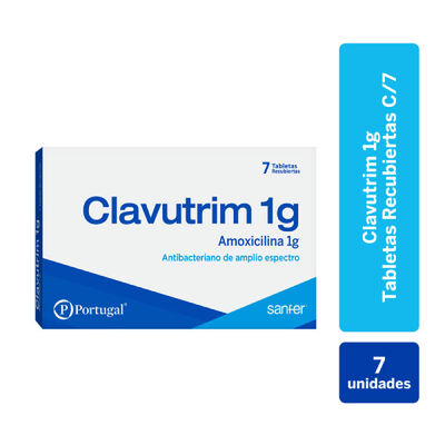 Clavutrim 1g - Caja 7 tabletas recubiertas