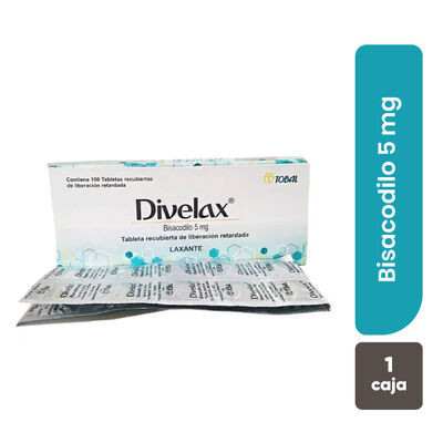 Divelax 5 Mg Tabletas - Caja 100 UN
