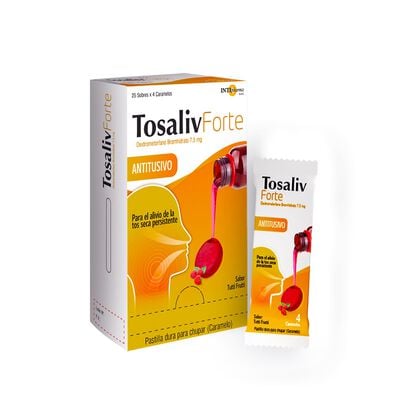 Tosaliv Forte Caramelos Sabor Tutti Frutti - Sobre 4 UN